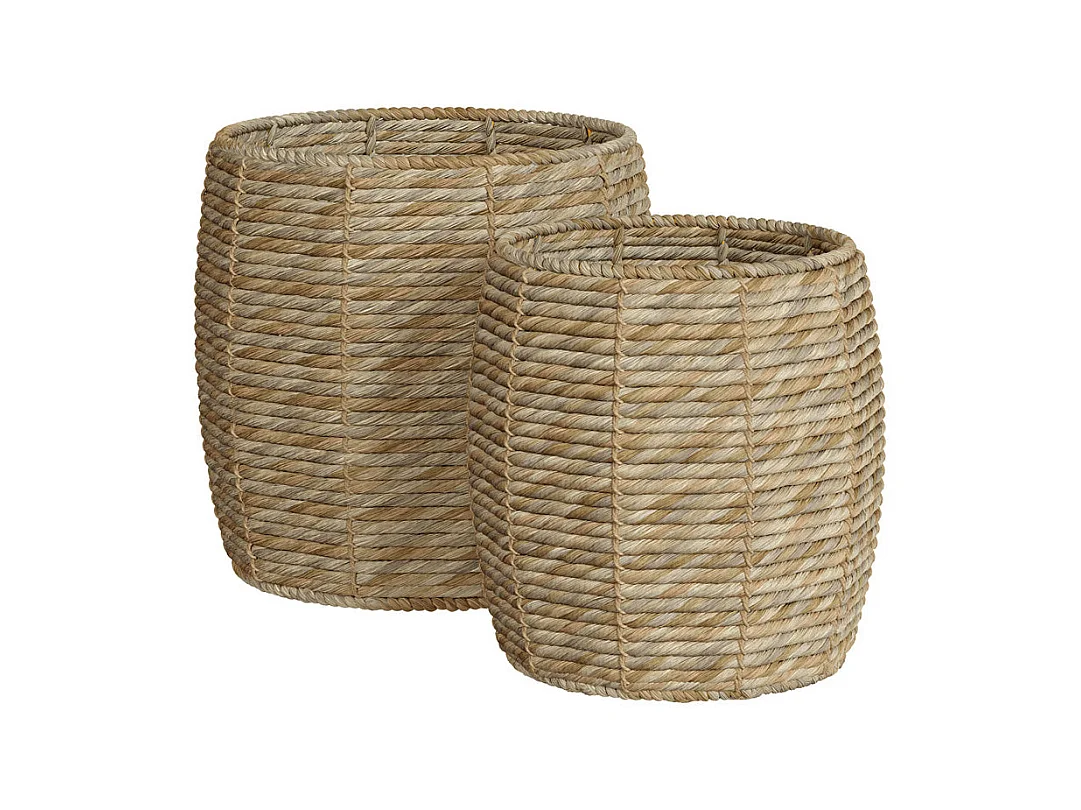 Set de 2 paniers en fibre naturelle - Ezra