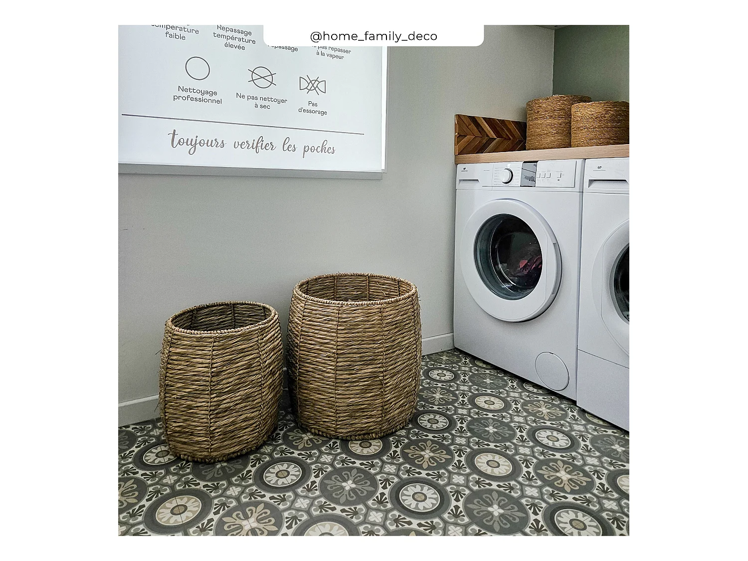 Set de 2 paniers en fibre naturelle - Ezra