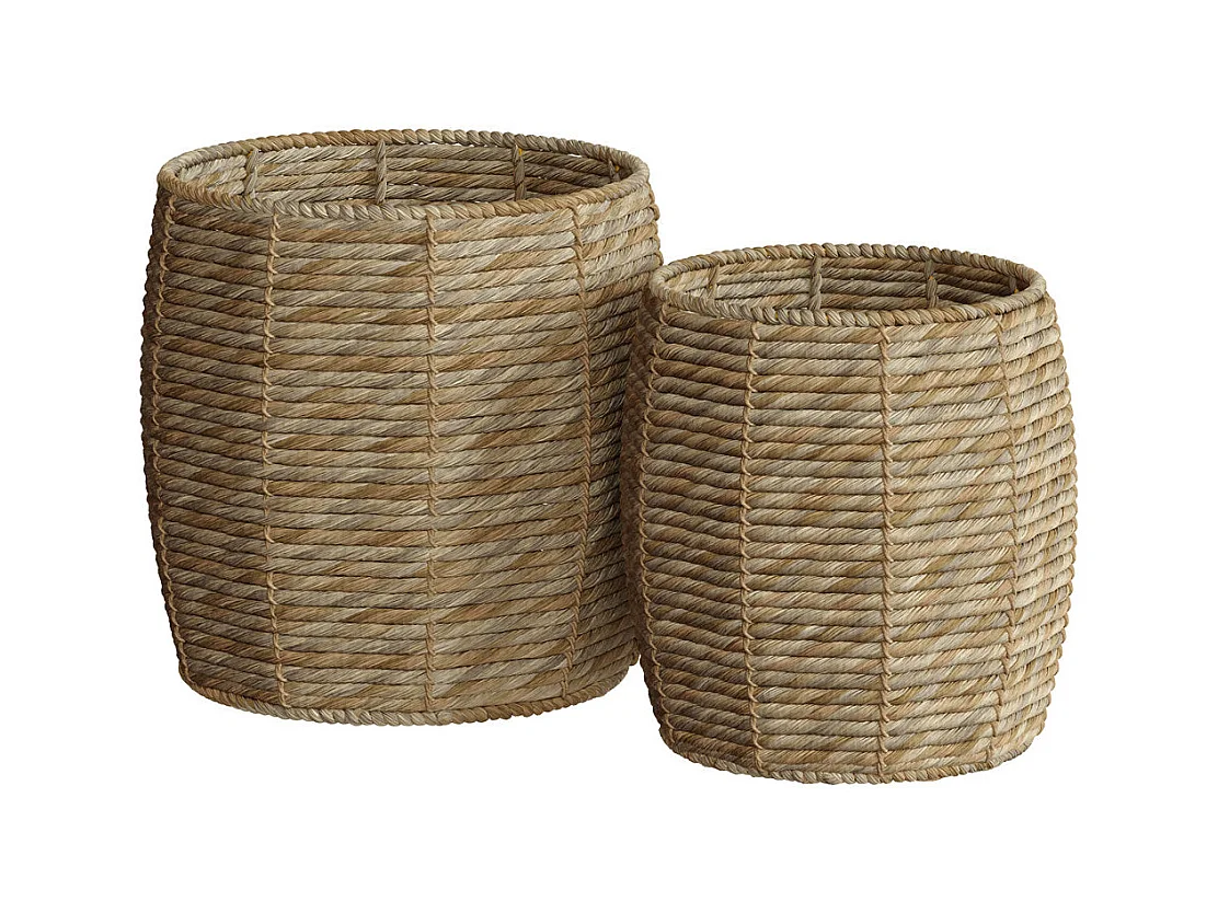 Set de 2 paniers en fibre naturelle - Ezra