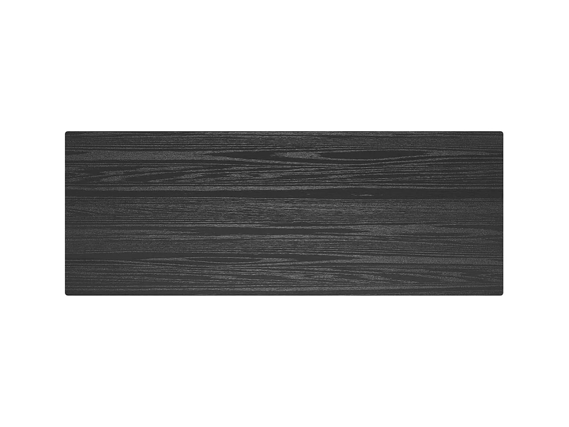 Tavolo bar rettangolare per 4 persone in legno nero 120 cm - Buvette