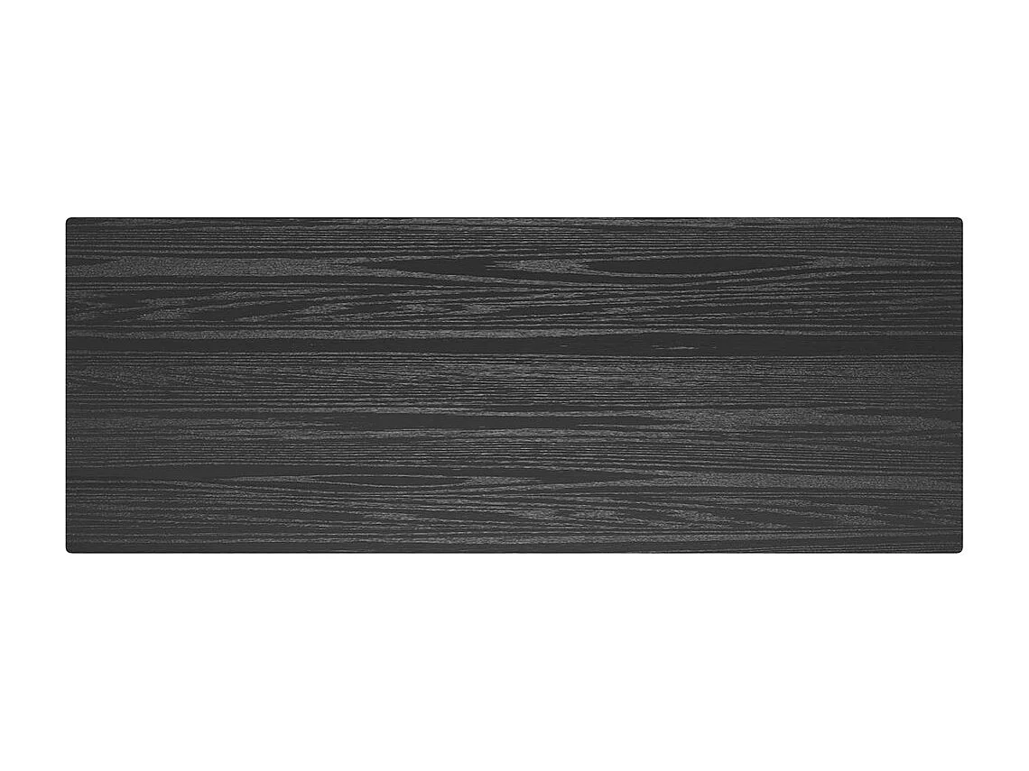 Tavolo bar rettangolare per 4 persone in legno nero 120 cm - Buvette