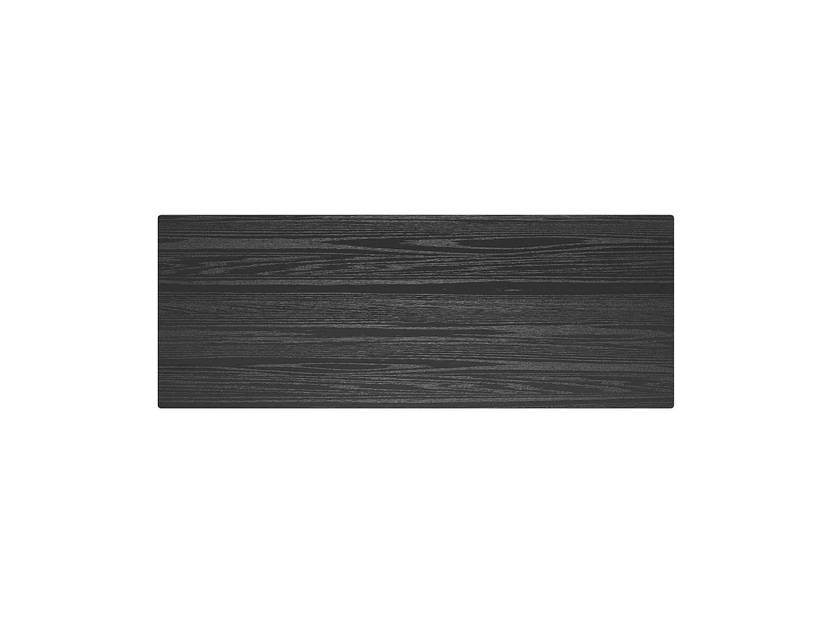 Tavolo da bar rettangolare per 4 persone in legno nero 120 cm - Buvette