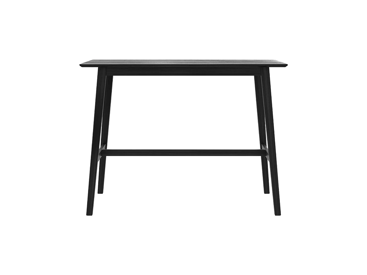 Tavolo da bar rettangolare per 4 persone in legno nero 120 cm - Buvette