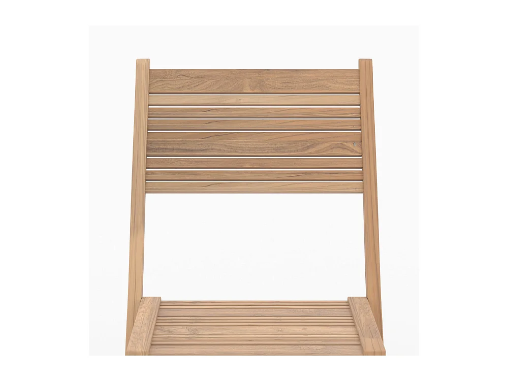 Set de 2 sillas de jardín plegables de teca - Nido