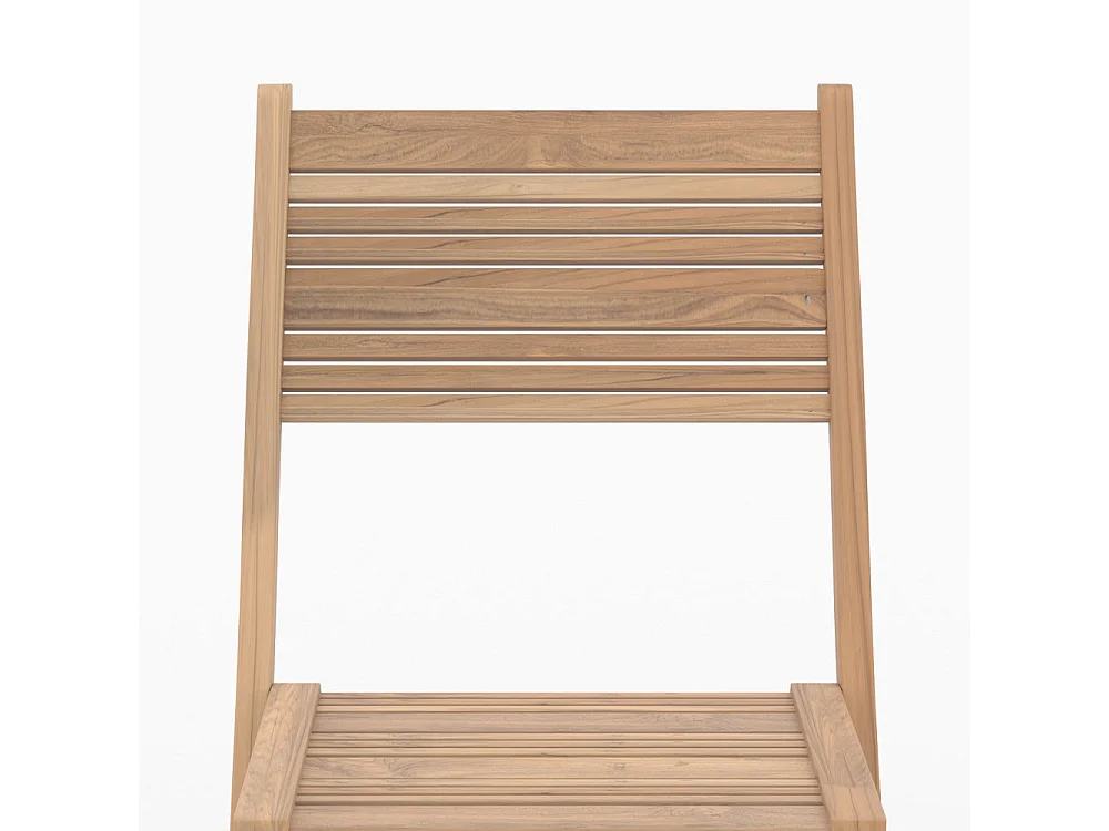 Set de 2 sillas de jardín plegables de teca - Nido