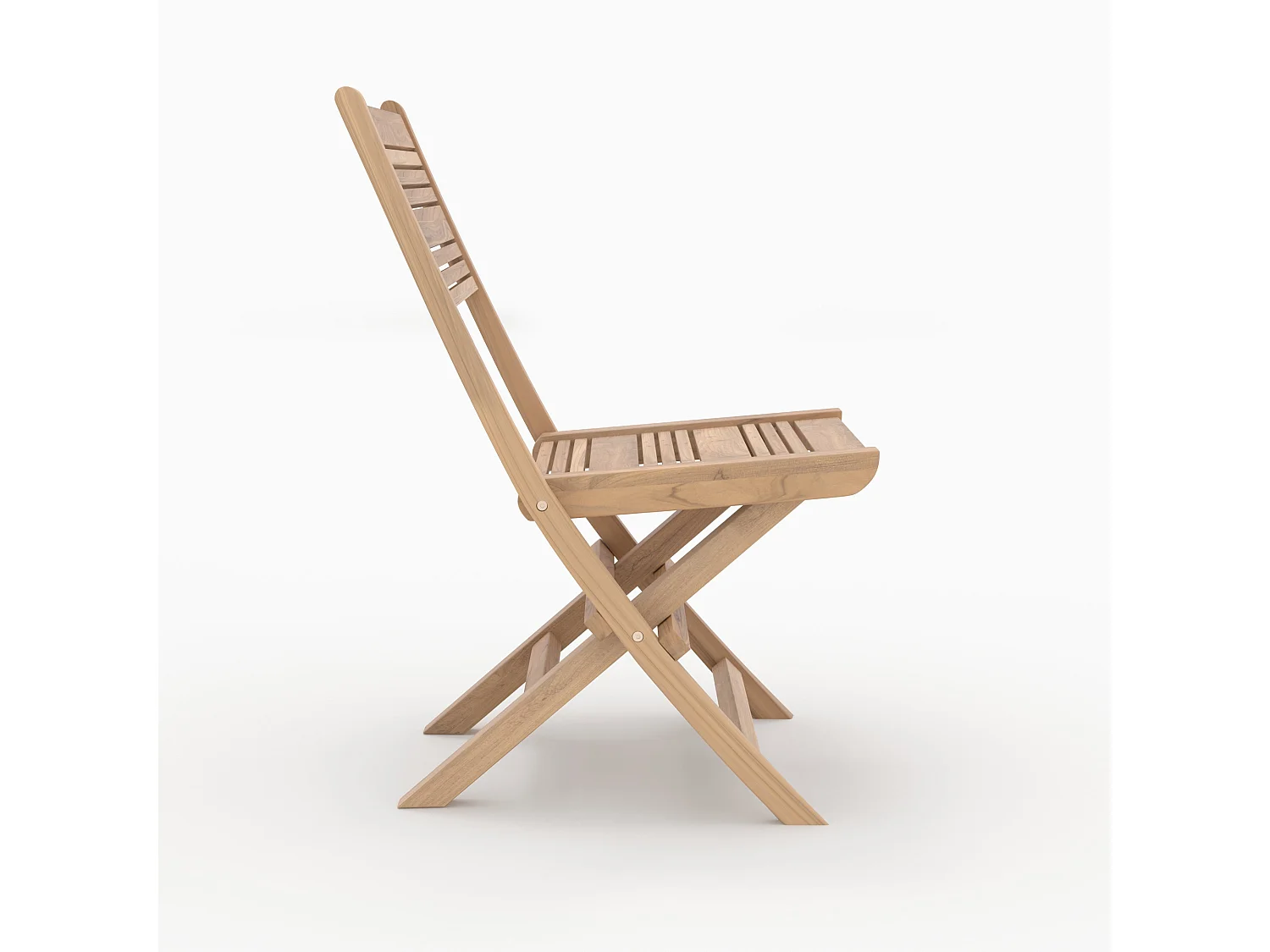 Set de 2 sillas de jardín plegables de teca - Nido