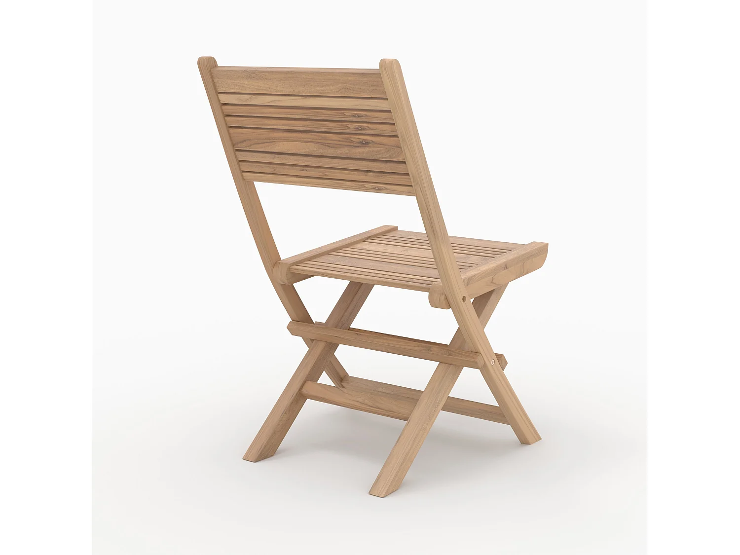 Set de 2 sillas de jardín plegables de teca - Nido