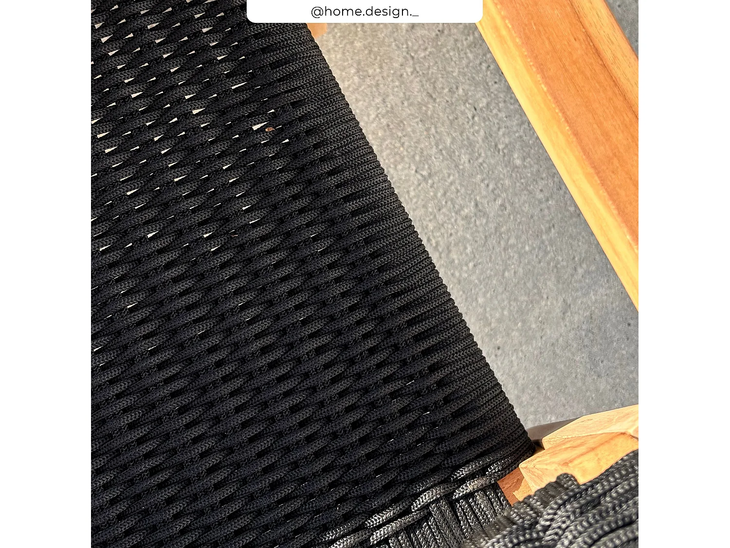 Set di 2 sedie da giardino impilabili in teak e corda intrecciata - Kapua