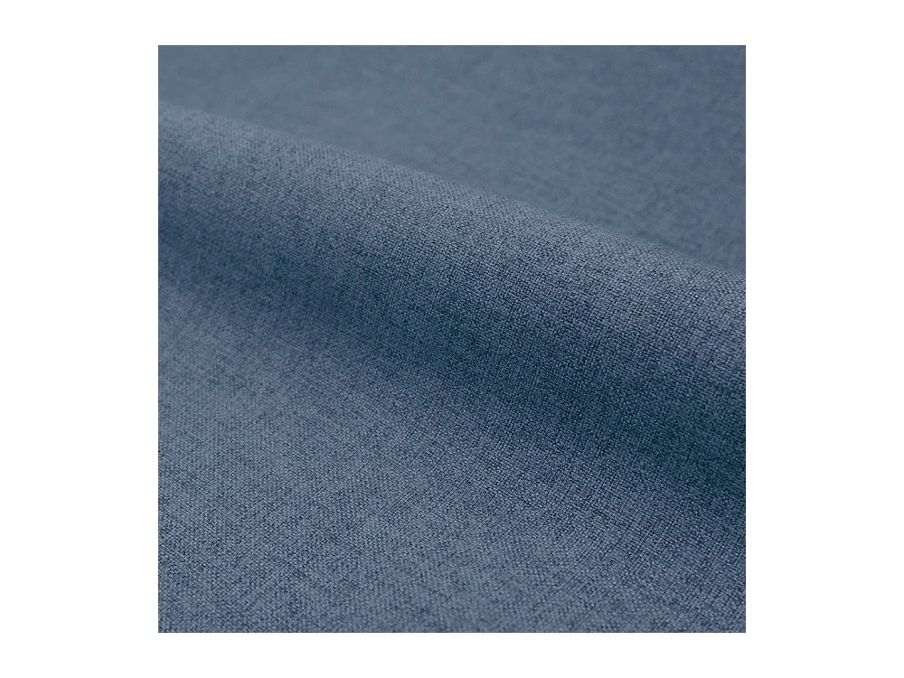 Lit double avec coffre 160x200 cm en tissu bleu - Tilly