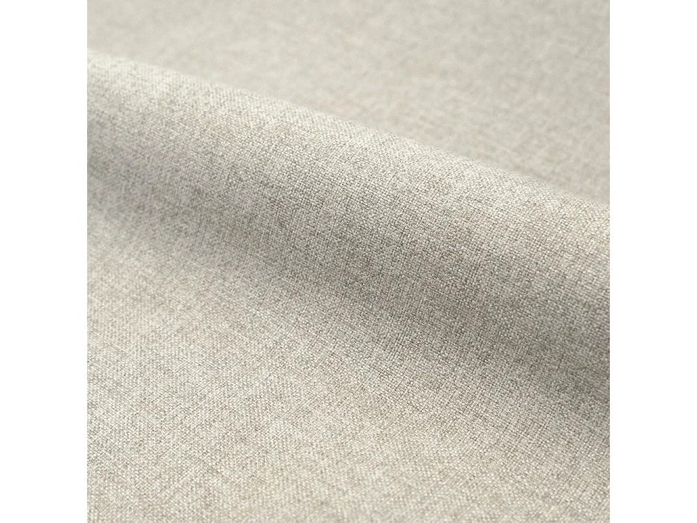 Cama doble con arcón 160x200 cm en tejido gris/beige - Tilly