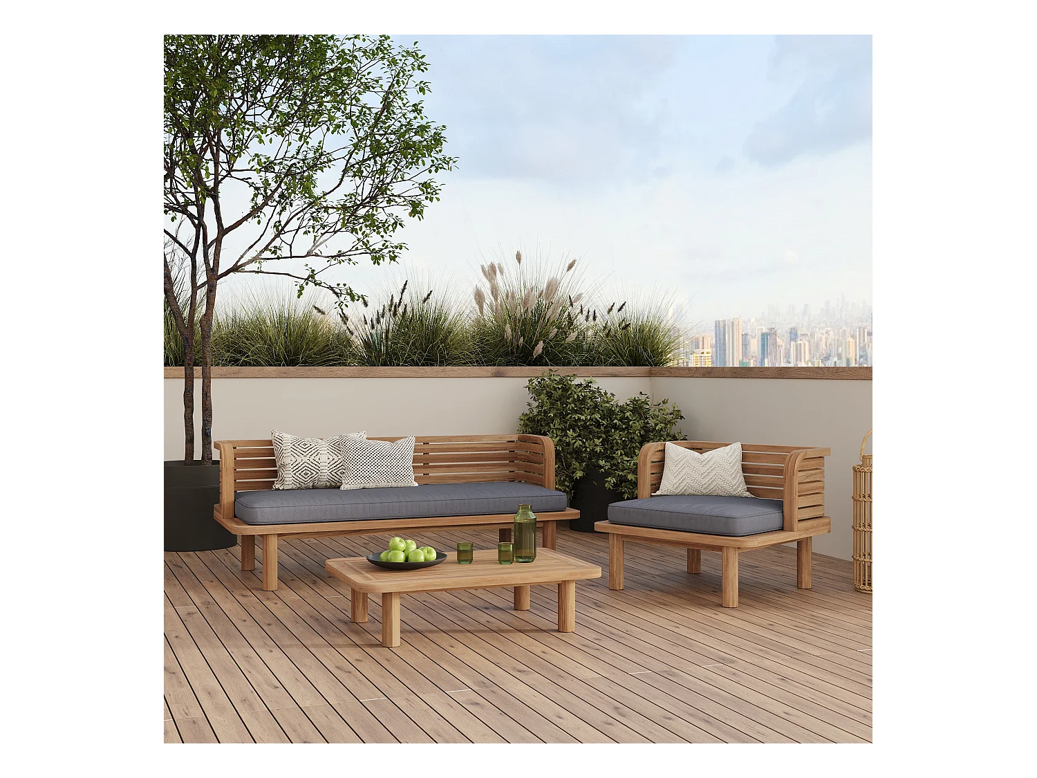 Table basse de jardin en teck - Kilda