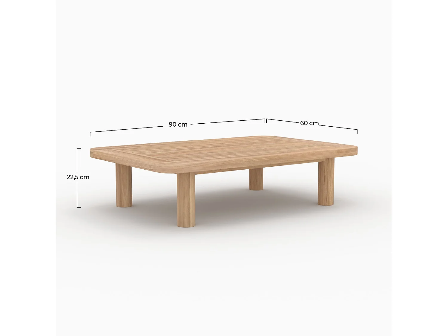 Table basse de jardin en teck - Kilda
