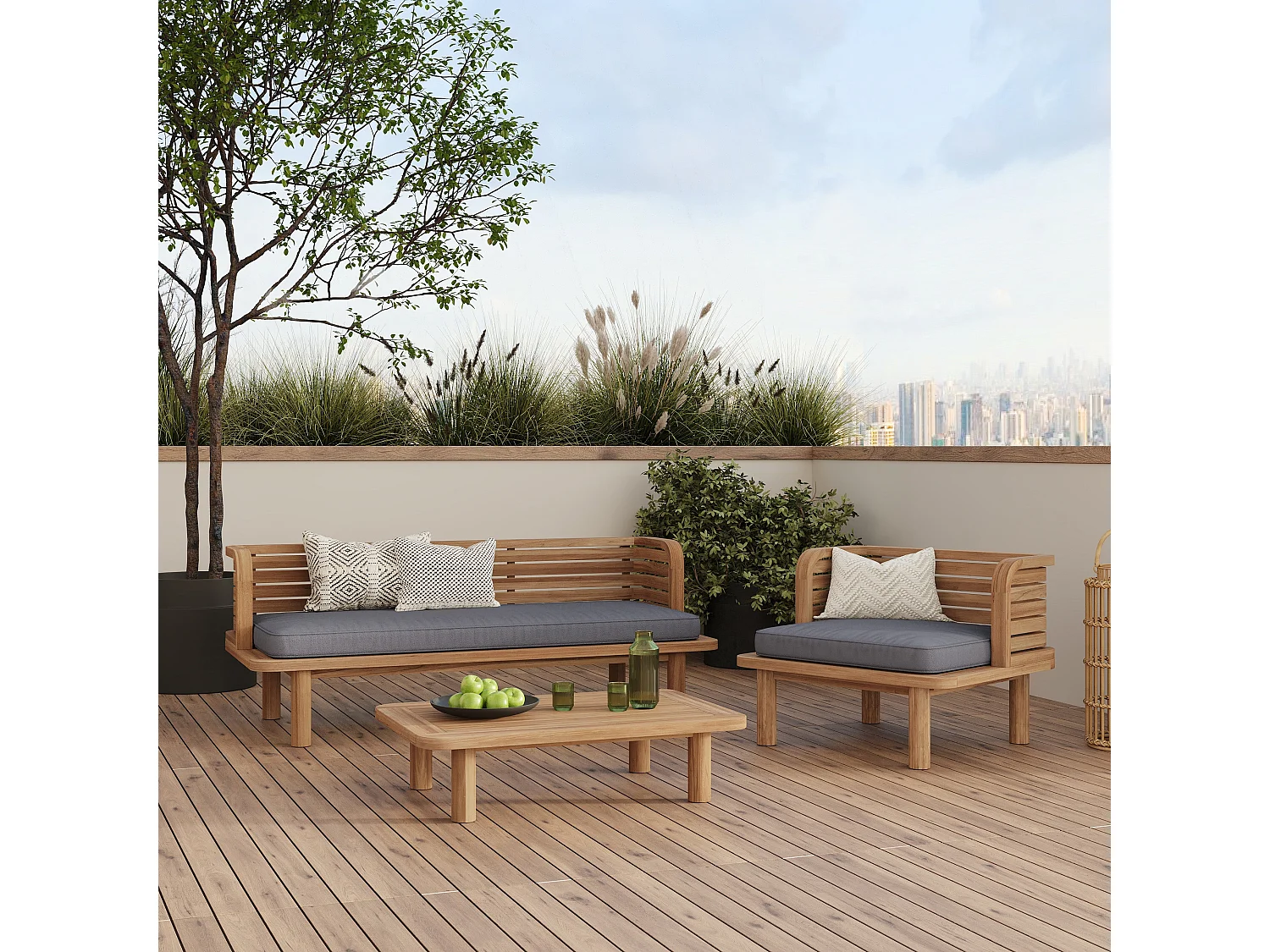 Table basse de jardin en teck - Kilda
