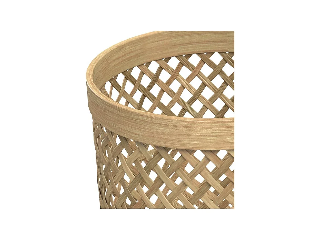 Jardinera con pie de teca y bambú (juego de 2) - Landi