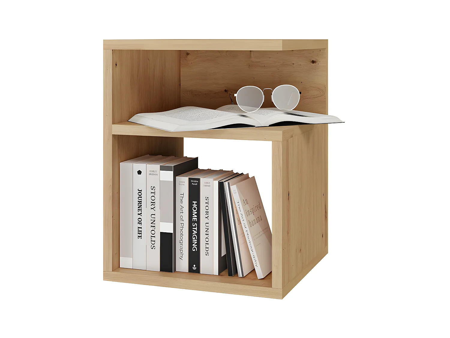 NIDO - Table de chevet style minimaliste - 30x30x40 cm - Chevet - Table d 'appoint