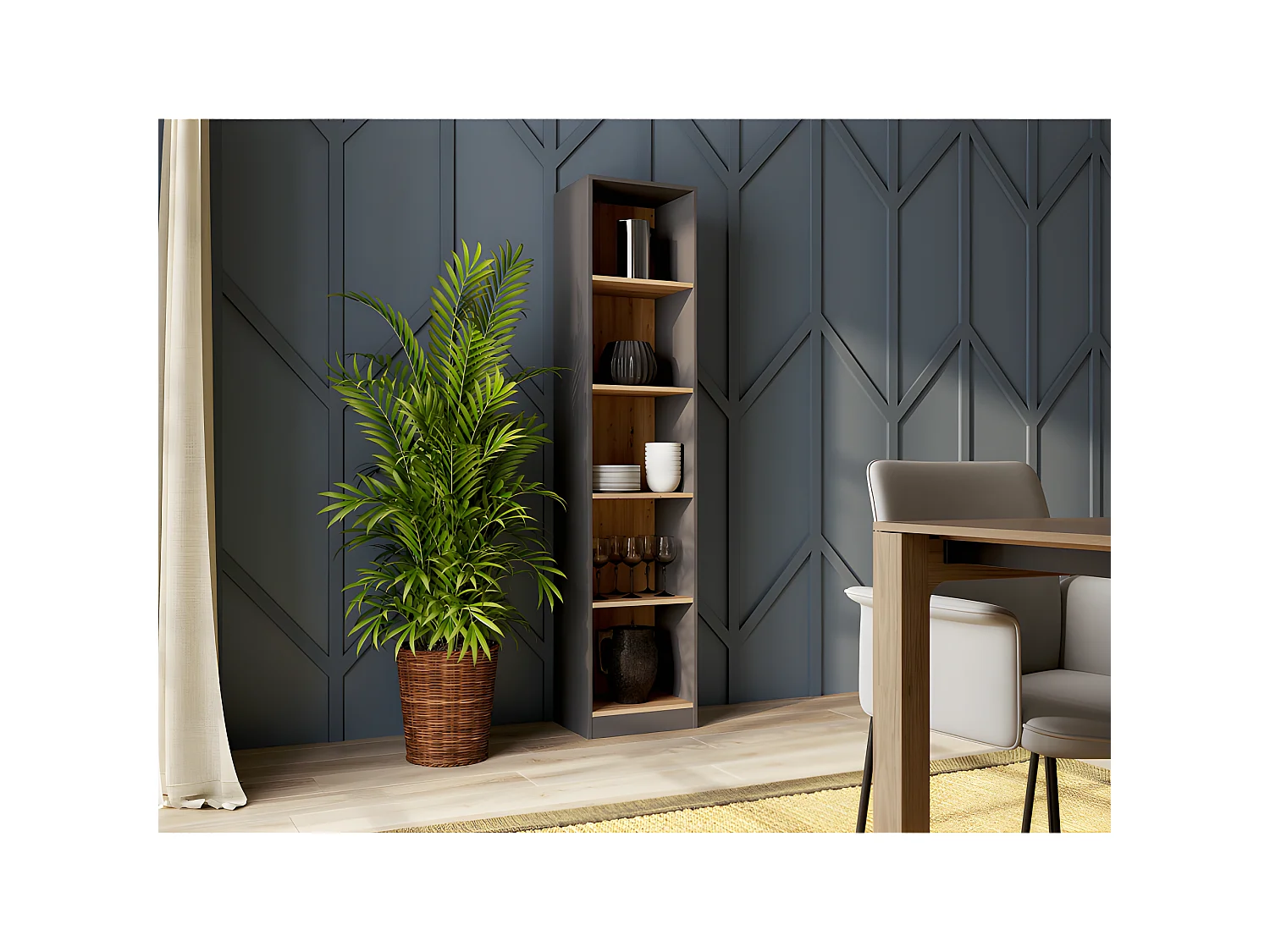 NIDO - Table de chevet style minimaliste - 30x30x40 cm - Chevet - Table d 'appoint