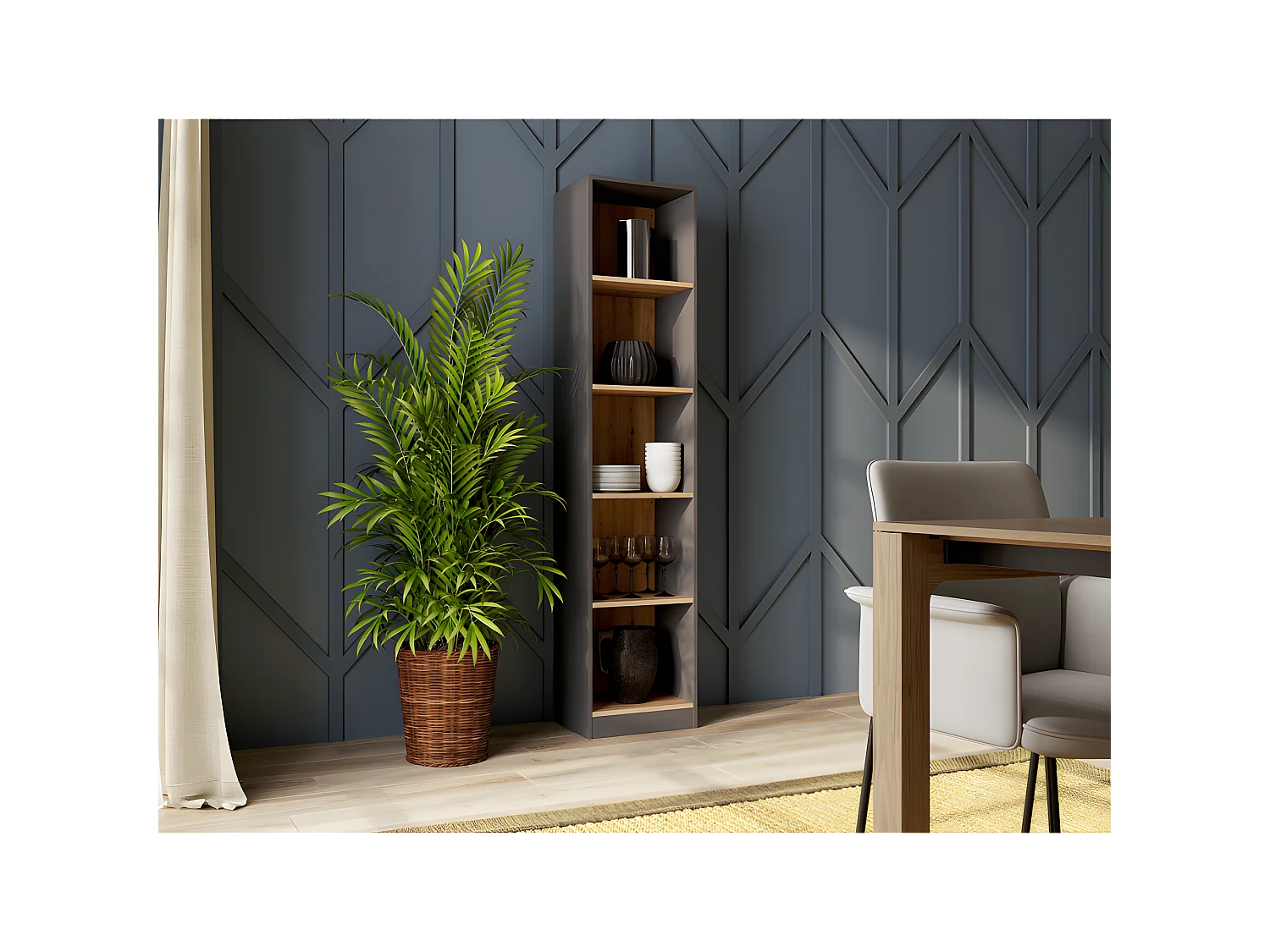 NIDO - Nachttisch im minimalistischen Stil - 30x30x40 cm - Nachttisch - Beistelltisch