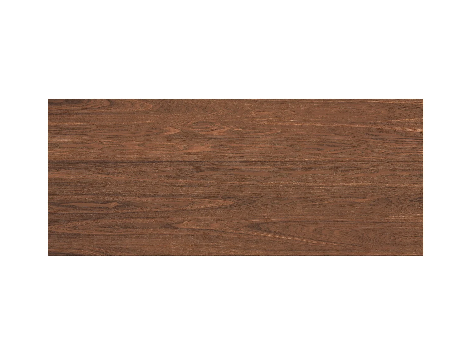 Scrivania con 1 cassetto e 3 nicchie in legno scuro - Moka