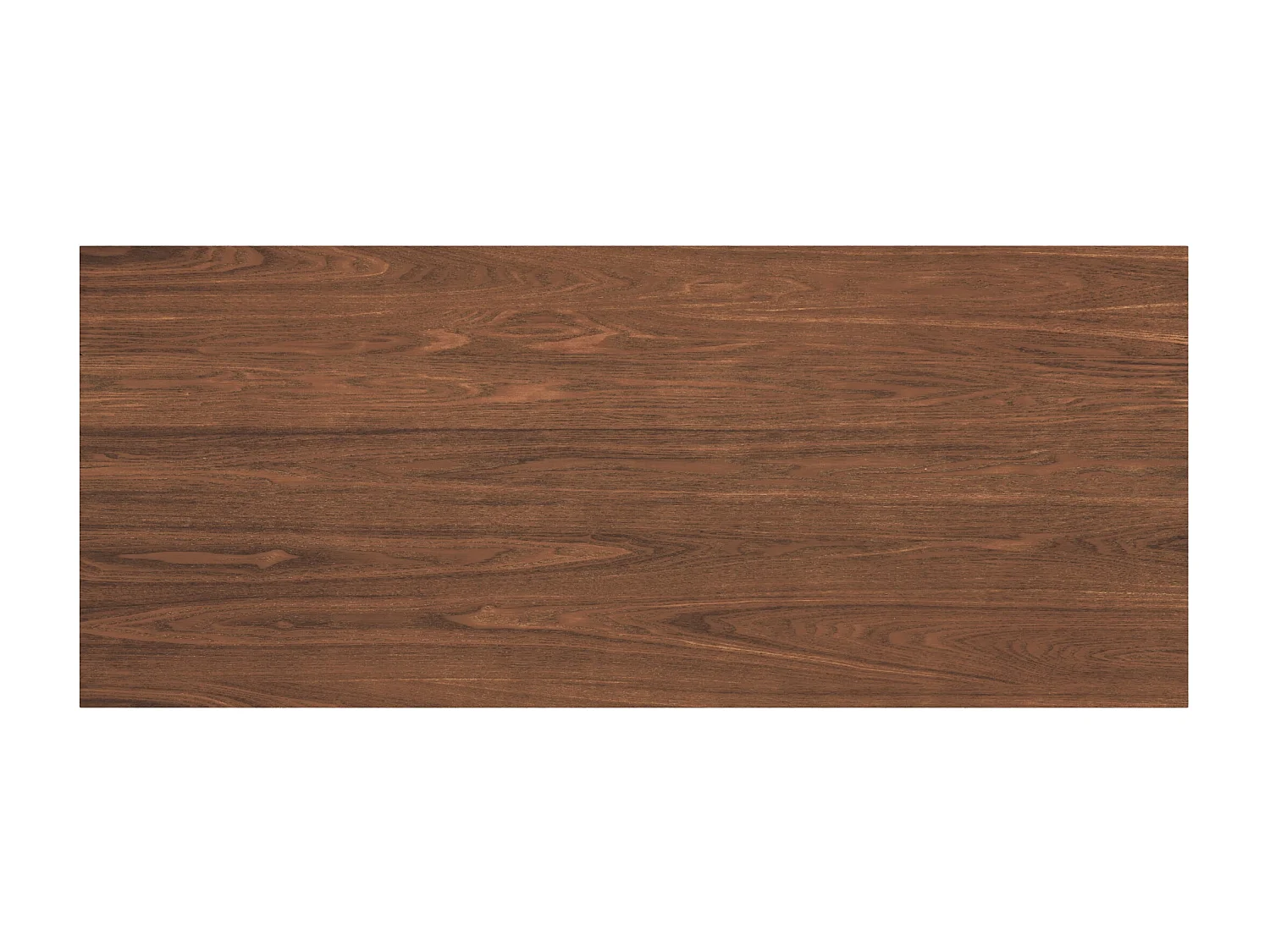 Bureau 1 tiroir et 3 niches en bois foncé - Moka
