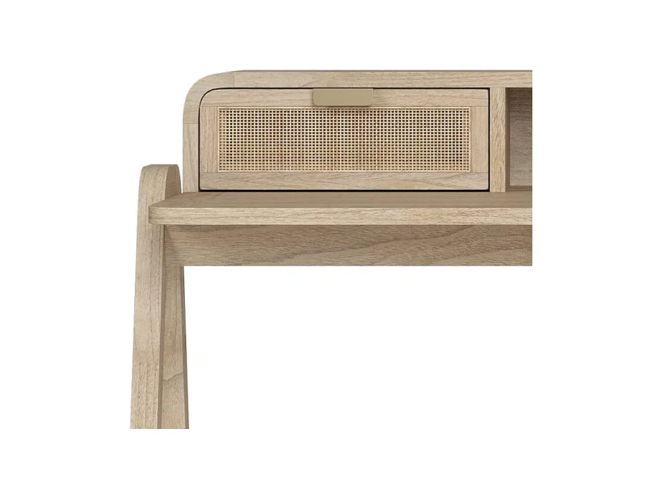 Scrivania in legno e canna di Mindi - Khao