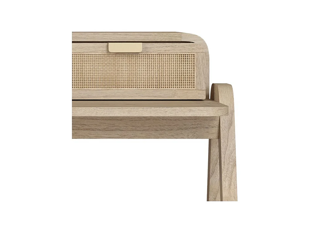 Scrivania in legno e canna di Mindi - Khao