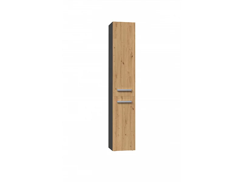 KOMMA - Mueble de baño con 2 puertas - 31x30x174 cm - Columna de almacenaje para baño