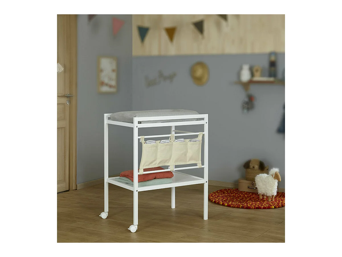 Table à langer  bois massif blanc SONY