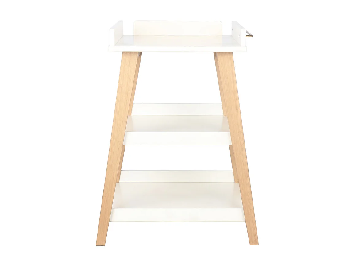 Table à langer  bois massif blanc et bois OLYMPE