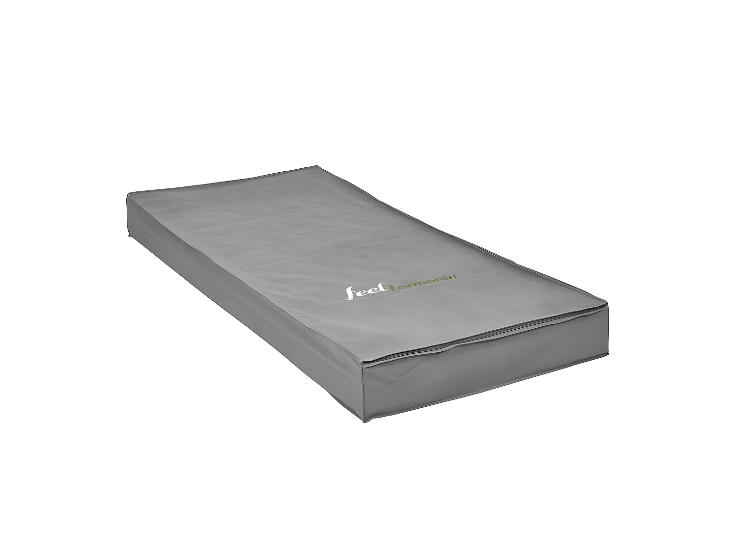 Housse de rangement de matelas 90x200 cm tissu gris SOMNUM