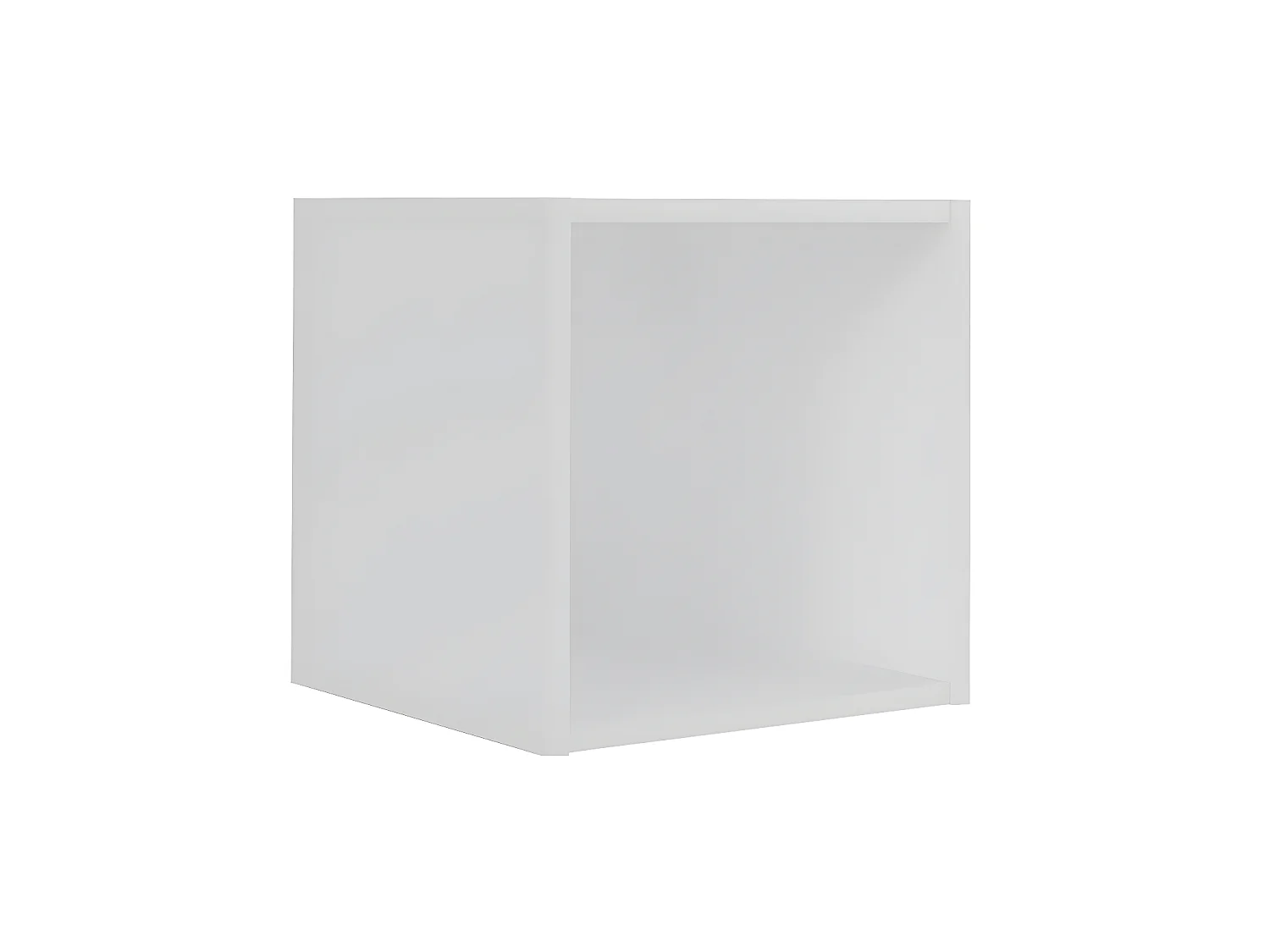 Casier de rangement 1 case  panneaux de fibres blanc TIMEUS