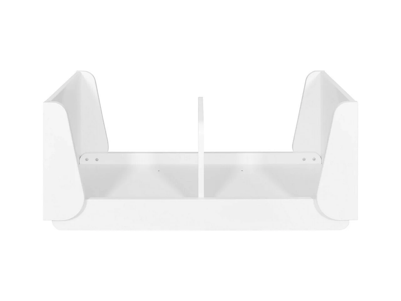 Etagere empilable  panneaux de fibres blanc PIKI