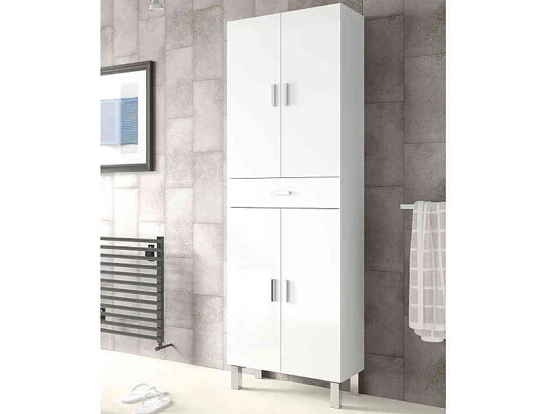Columna Aruba para baño - 4 puertas + 1 cajón