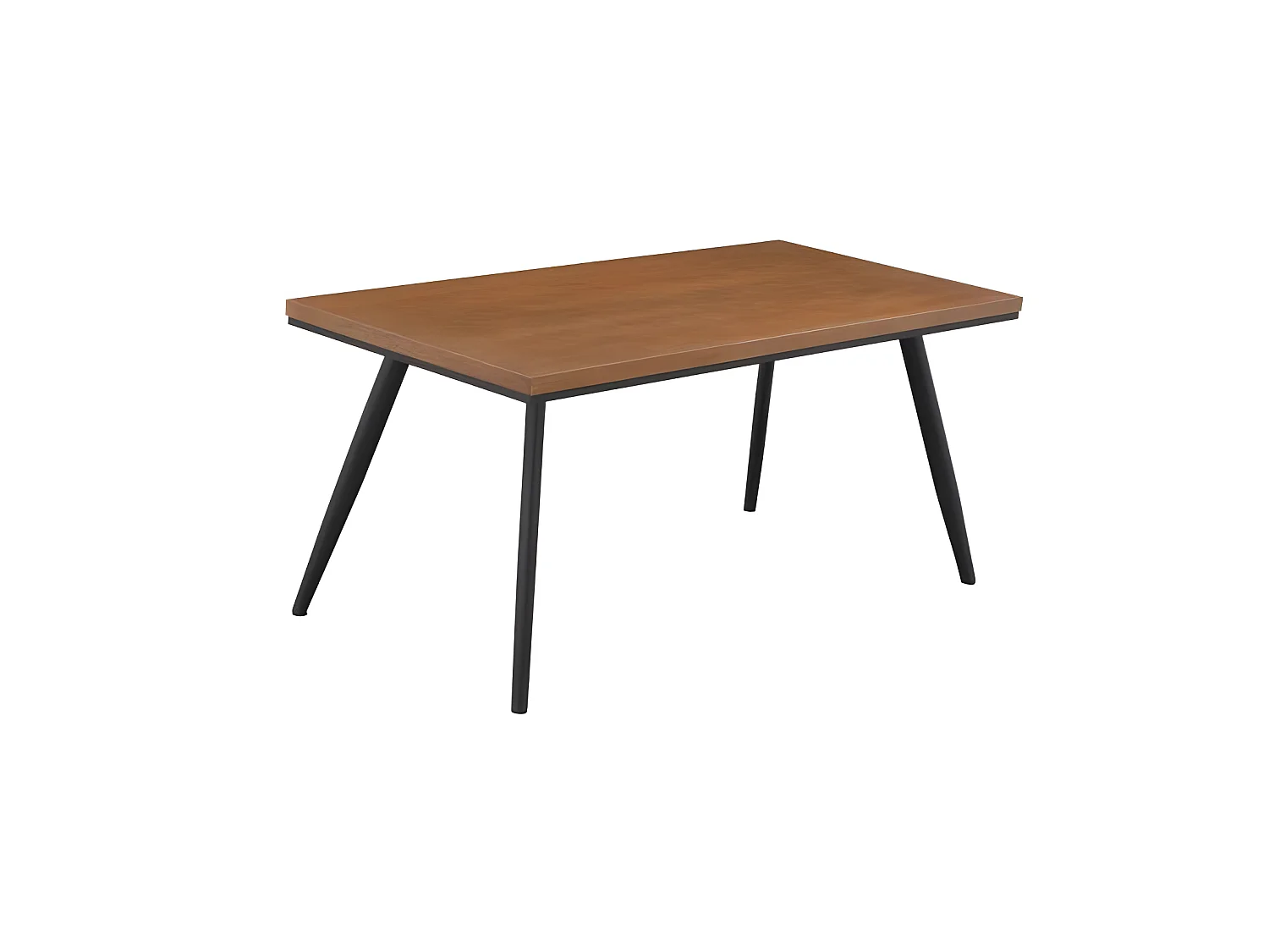 Table a manger de jardin - Acier + Bois - 160 x 80 x 74 cm