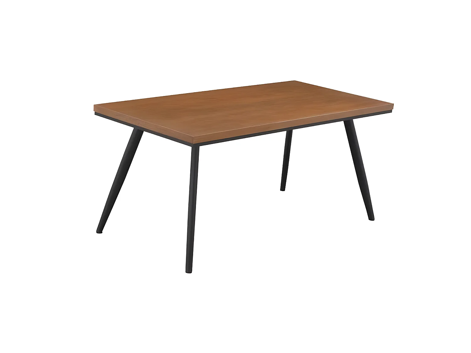 Table a manger de jardin - Acier + Bois - 160 x 80 x 74 cm