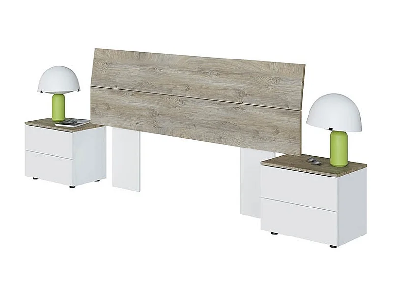 Cabezal con 2 mesitas Oikos