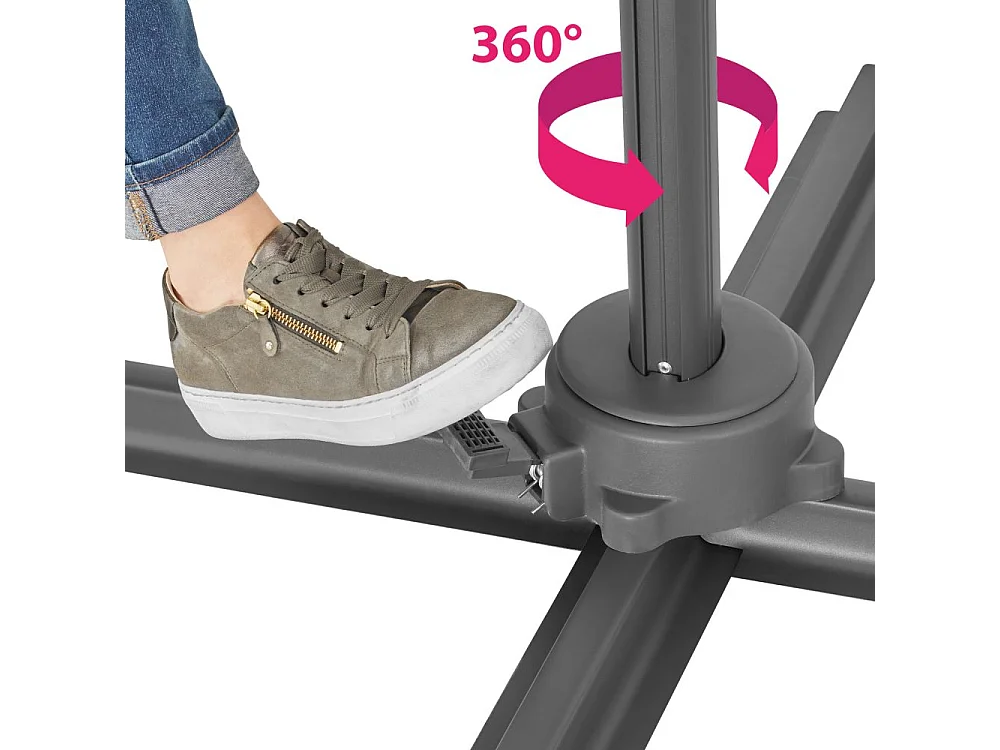 Parasol 300 cm beige beige 372 x 300 x 250 cm 2208123