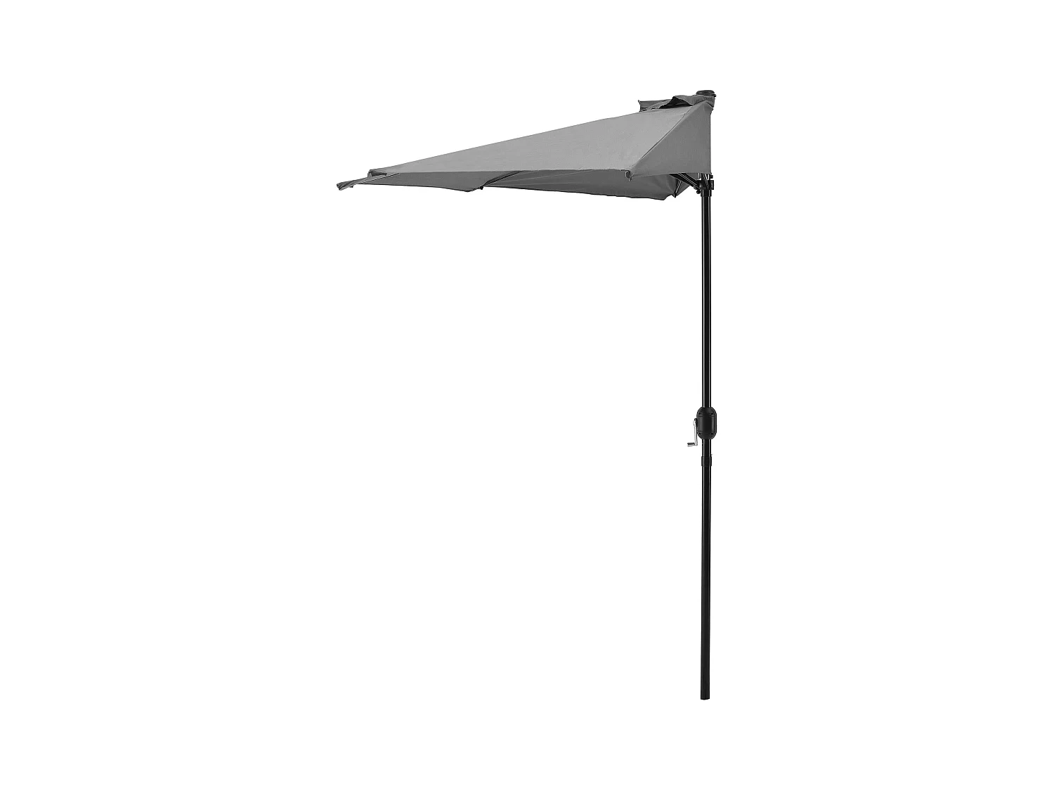 Demi parasol de terrasse grise 300 x 150 x 230 cm 03_0001611