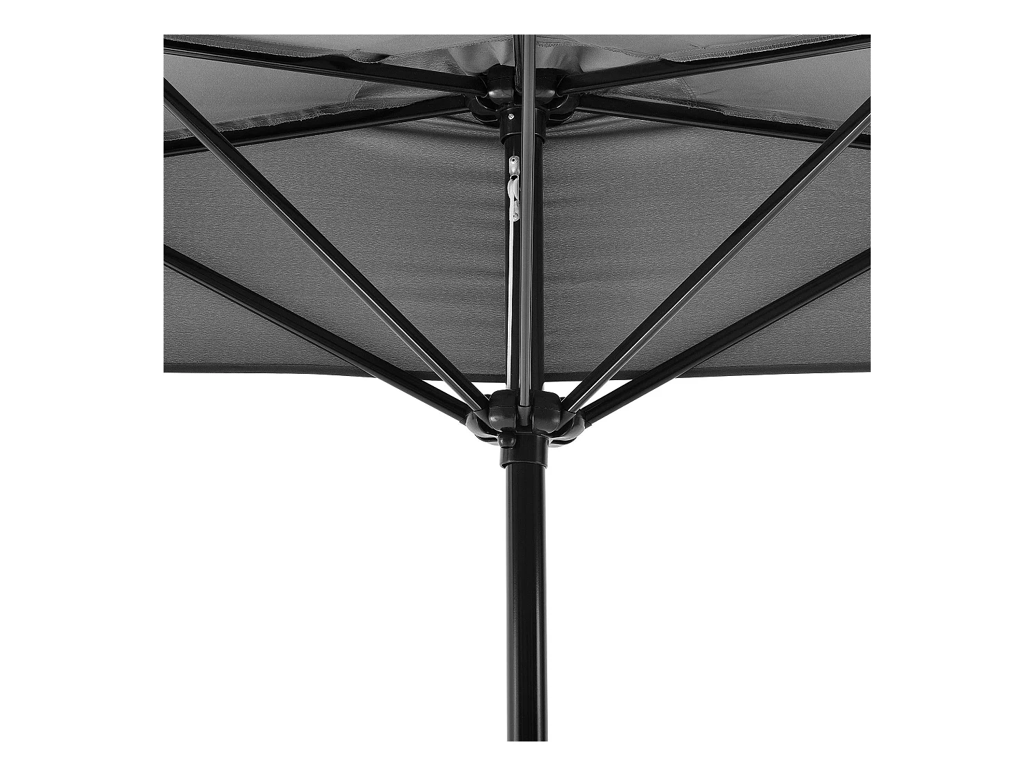 Demi parasol de terrasse grise 300 x 150 x 230 cm 03_0001611