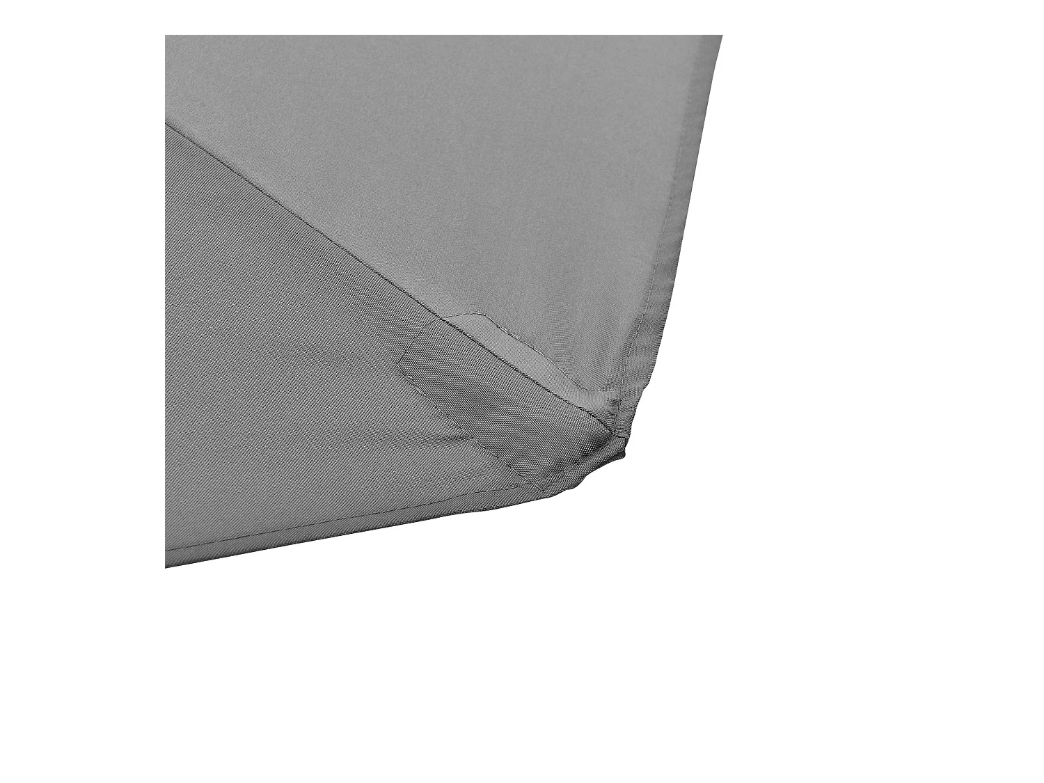 Demi parasol de terrasse grise 300 x 150 x 230 cm 03_0001611