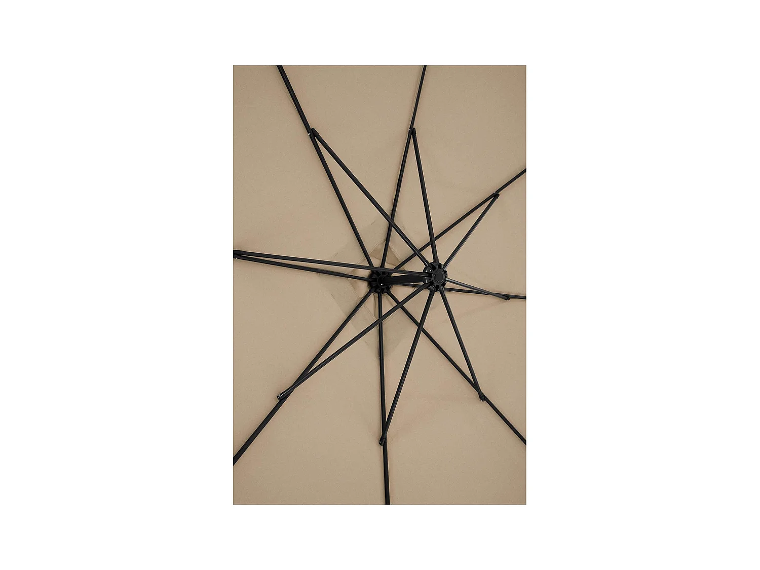 Guarda-sol offset - cinza - retangular - 250 x 250 cm - inclinável 14_0007588