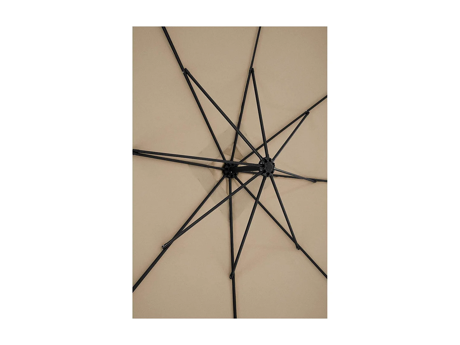 Ombrellone offset - tortora - rettangolare - 250 x 250 cm - inclinabile 14_0007588