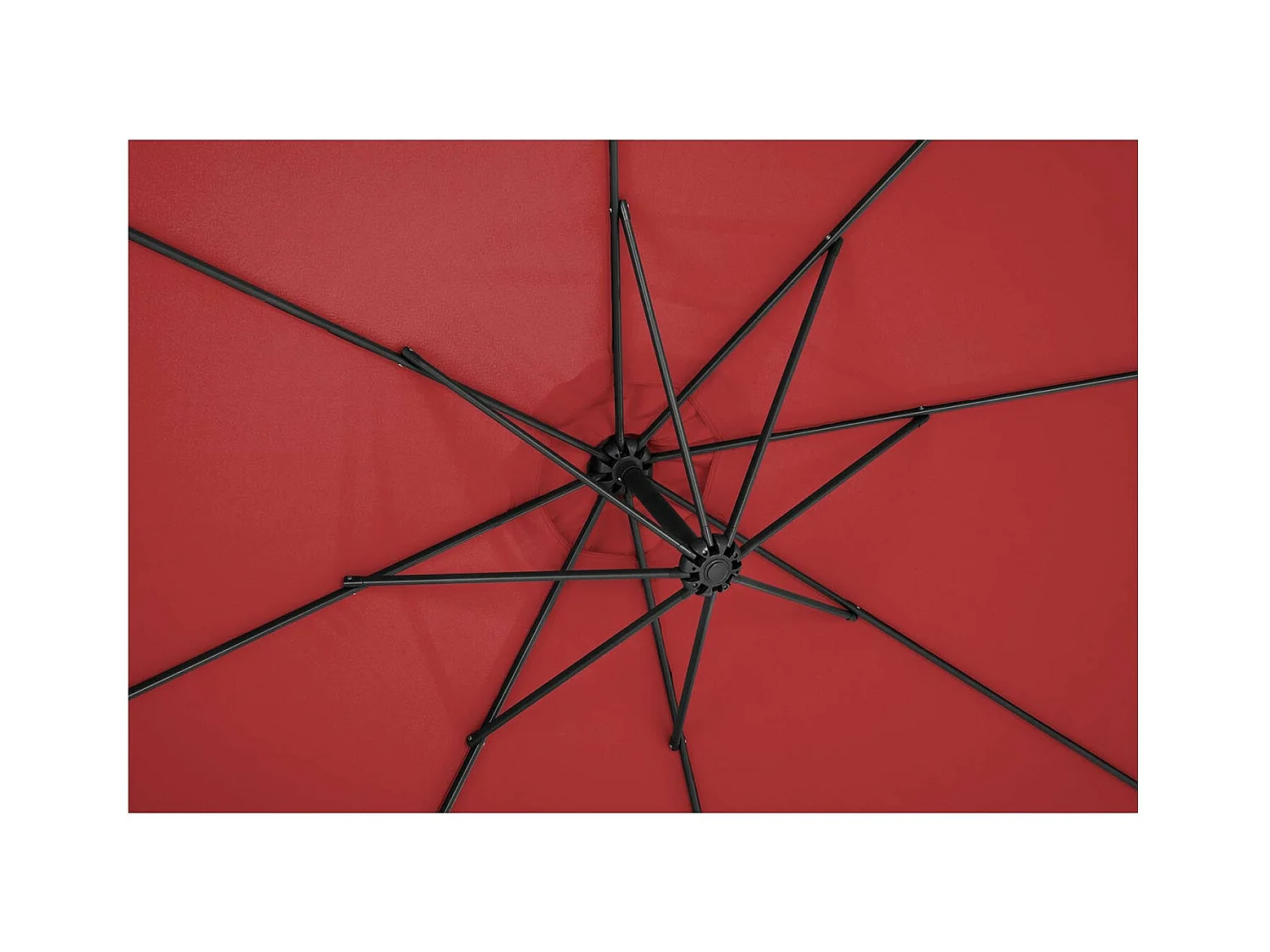 Sombrilla redonda desplazada diámetro 300 cm burdeos inclinable 14_0007599