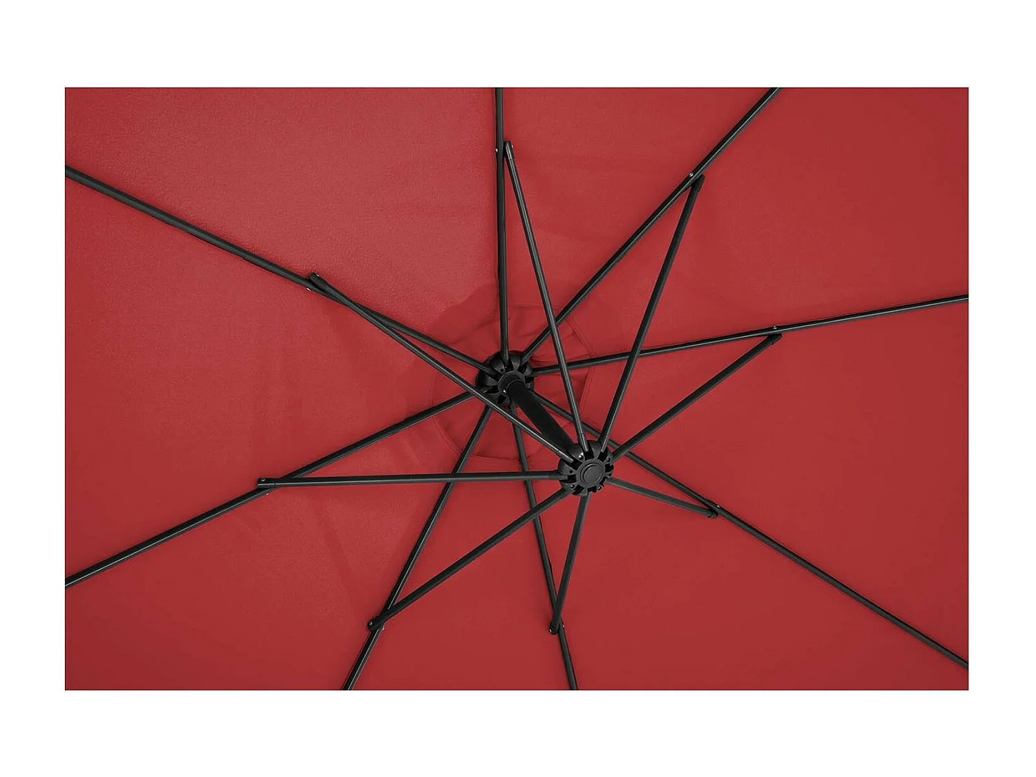 Sombrilla redonda desplazada diámetro 300 cm burdeos inclinable 14_0007599