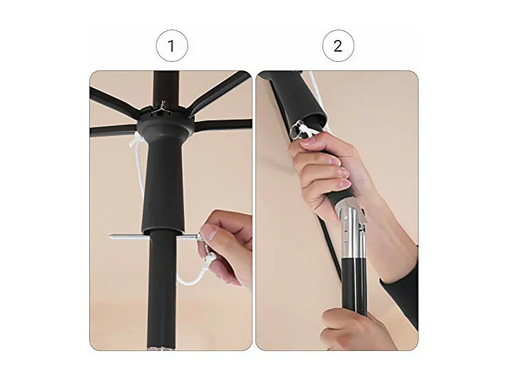 Parasol de balcon rectangulaire 200 x 125 x 240 cm 12_0000800