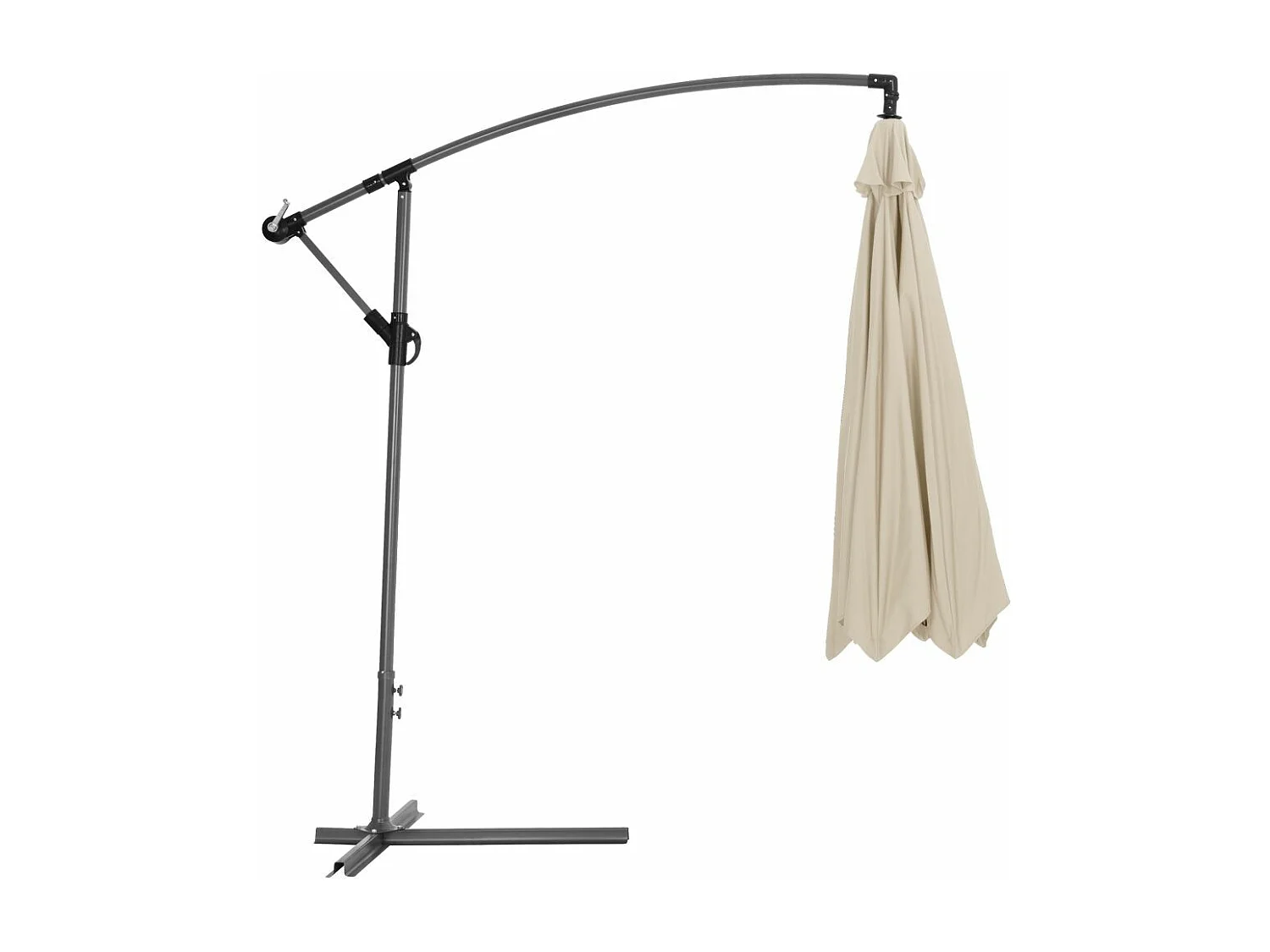 Parasol 350 cm avec beige 5.4 x 5.4 x 2.9 cm 2208121