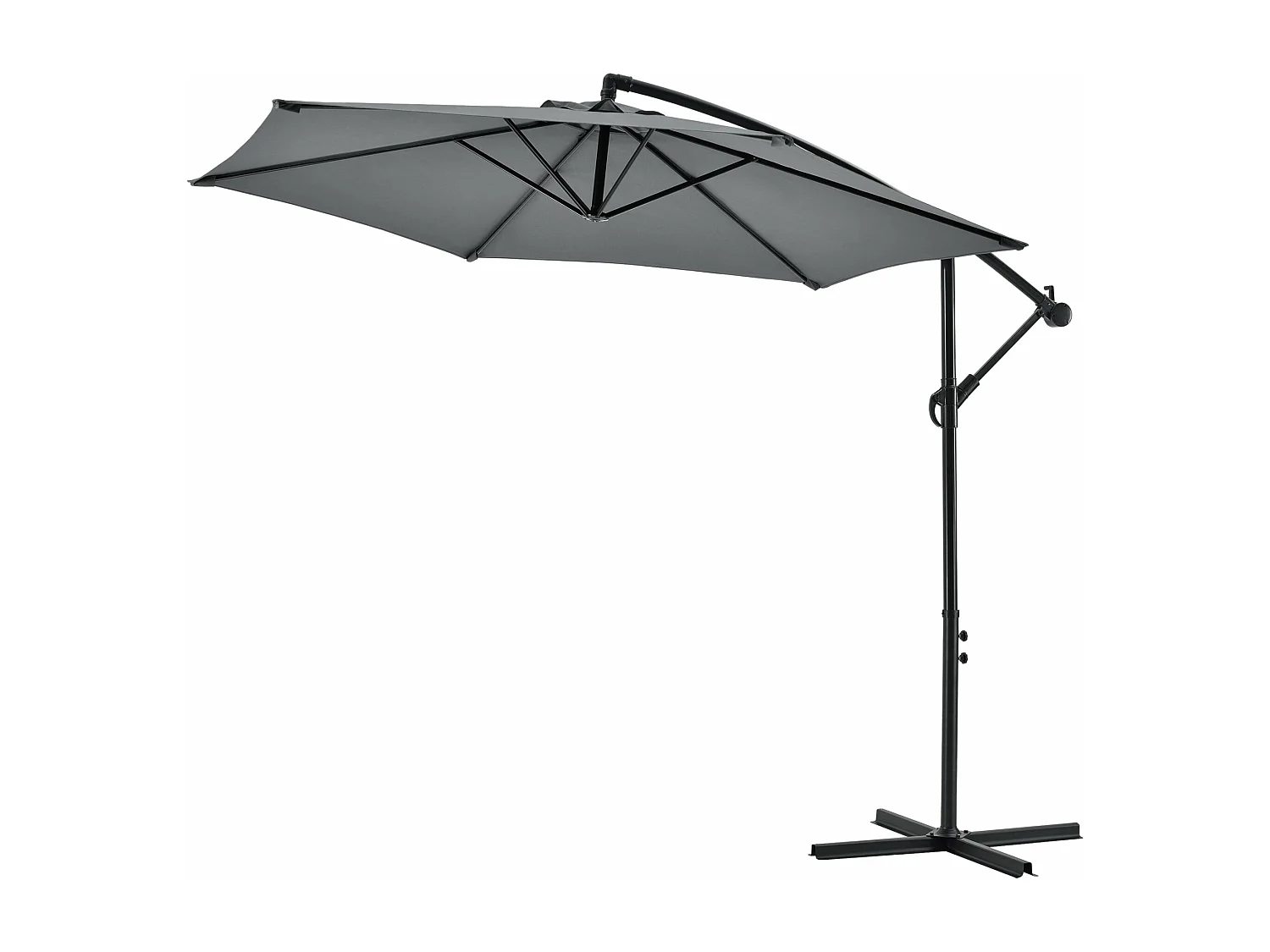 Parasol déporté hexagonal avec grise 290 x 290 x 245 cm 03_0005912
