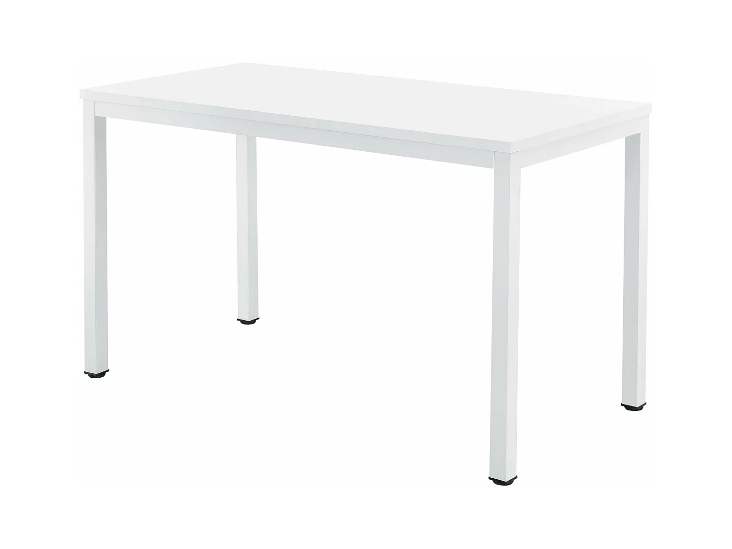 Bureau réglable d'ordinateur poste blanche 120 x 60 x 75 cm 03_0001158