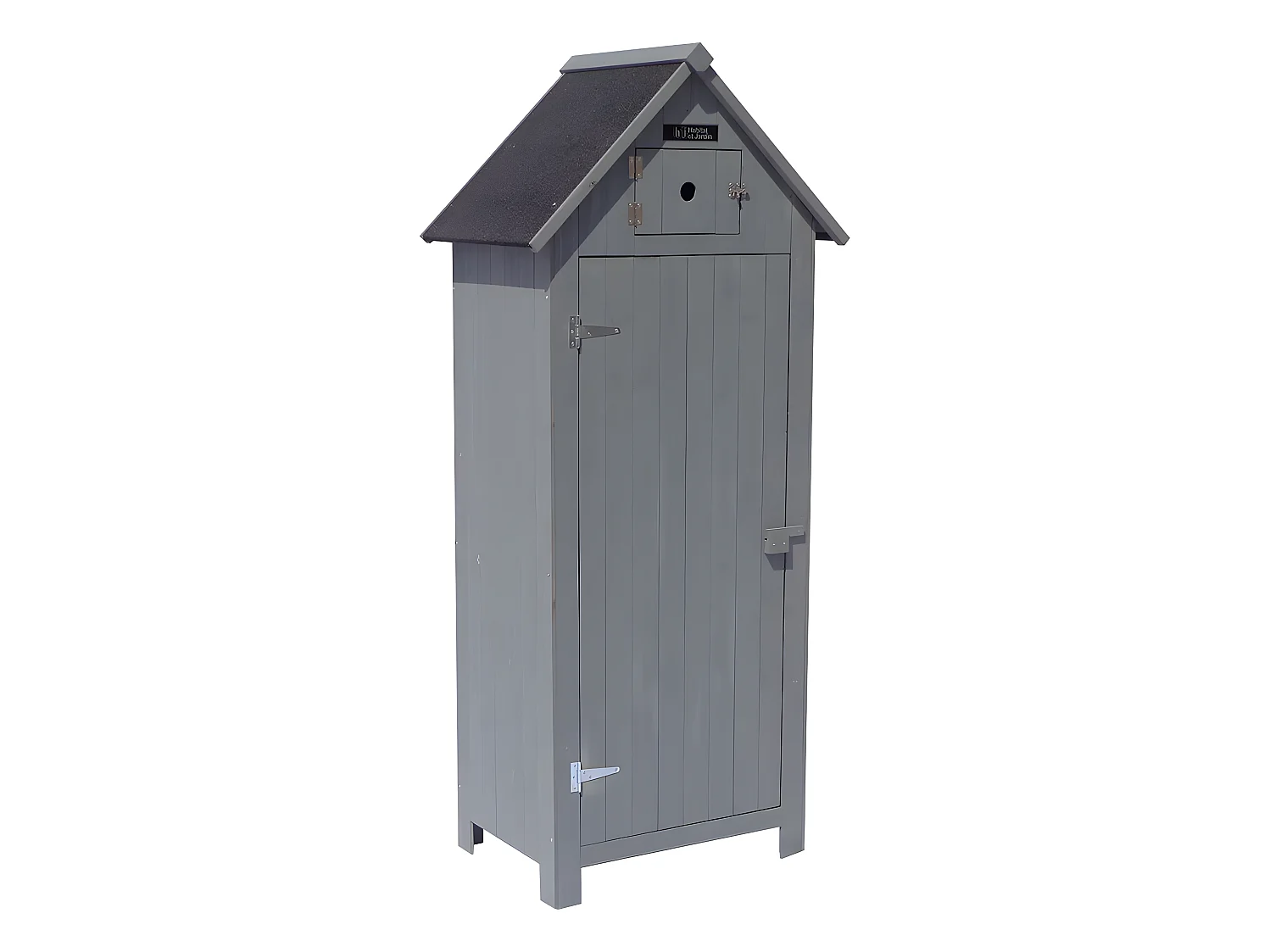 Gartenschrank "Cabanon"  - 77 x 54,5 x 179 cm - Anthrazit