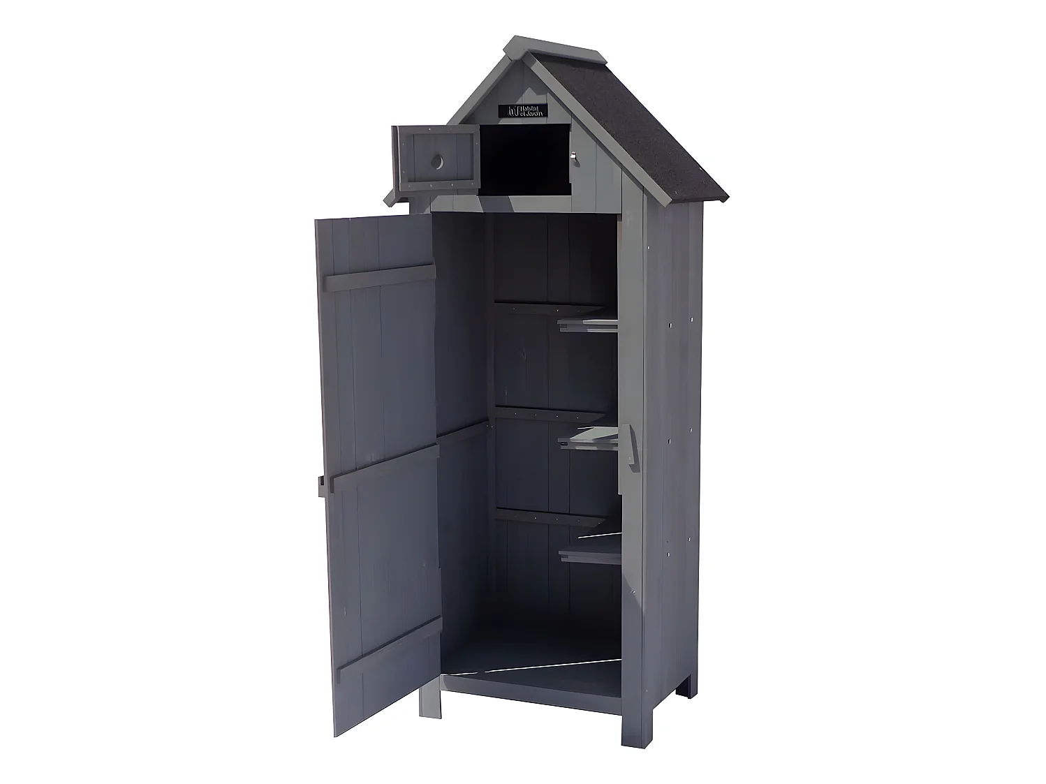 Gartenschrank "Cabanon"  - 77 x 54,5 x 179 cm - Anthrazit