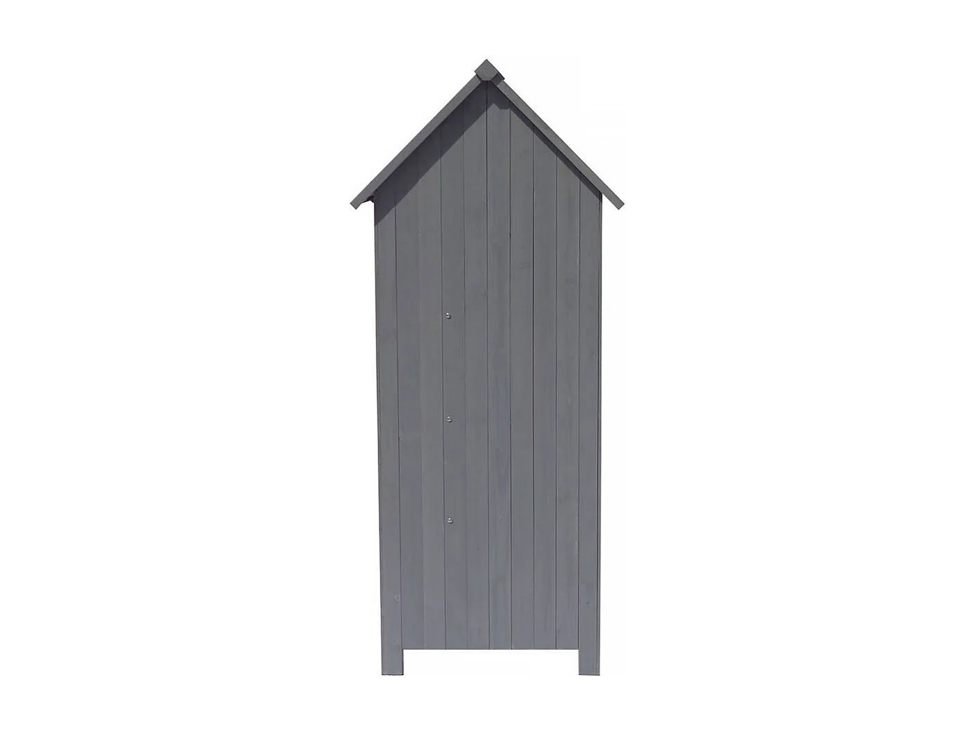 Tuinkast houten tuin berging "Cabanon" - 77 x 54,5 x 179 cm - Antraciet